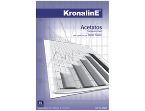 ACETATOS KRONALINE T/CARTA LASER PA650 C/100